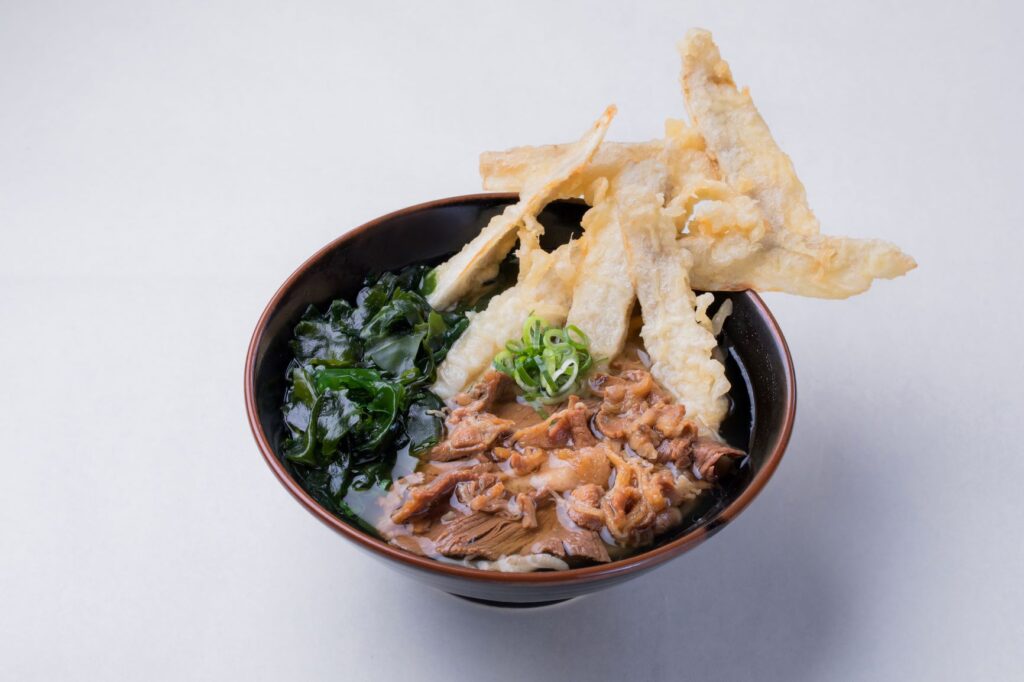 肉ごぼうわかめうどん